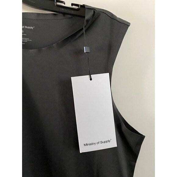Ministry of Supply Luxe Touch Tank Size Small black polyester antimicrobial - Picture 6 of 6